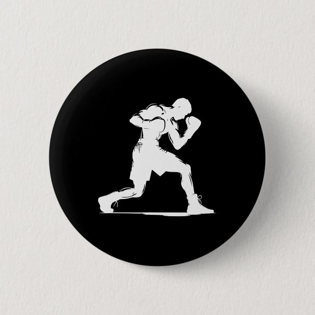 Cook Boxer Guy  6 Cm Round Badge (Front)