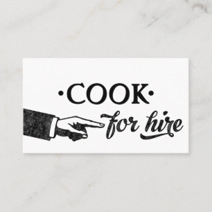 Cook Business Cards - Any Background Color!