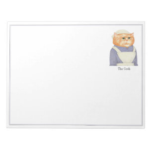 COOK CAT 11x8.5 Notepad