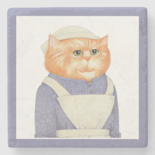 COOK CAT Marble Stone Coaster