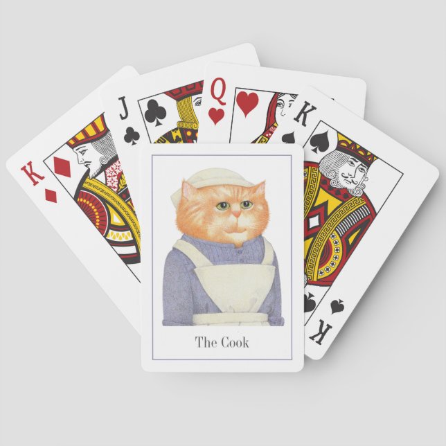 COOK CAT Playing Cards + Text (Back)