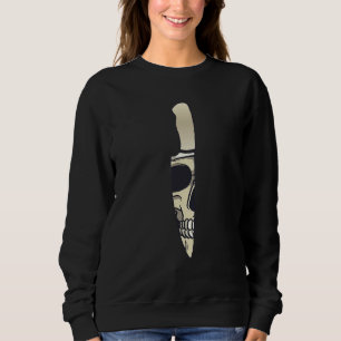 Cook Chef Cooking Knife Skull Sweatshirt