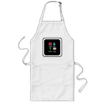 "Cook. Eat. Drink. Blog." Long Apron