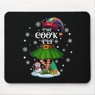 Cook Elf Squad Xmas Women Girls Mom Christmas Fami Mouse Pad
