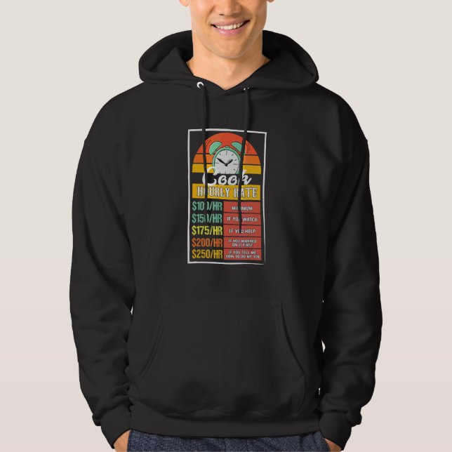 Cook Hourly Rate Gag Hoodie (Front)