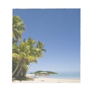 Cook Islands, Aitutaki. Polynesian canoe tour to Notepad