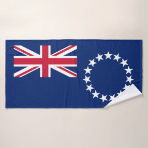 Cook Islands Flag Bath Towel Set