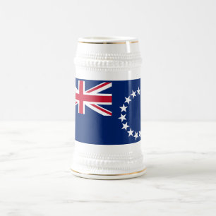 Cook Islands Flag Beer Stein