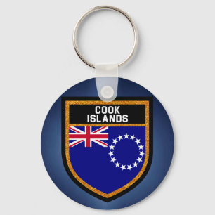 Cook Islands Flag Key Ring