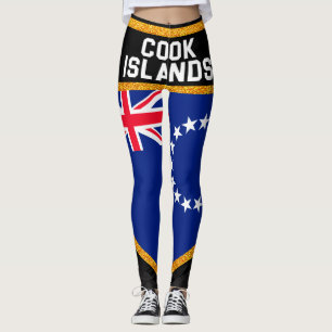 Cook Islands Flag Leggings