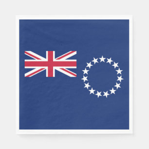 Cook Islands Flag Napkin