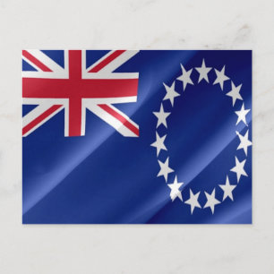 Cook Islands - Flag Waving - Postcard