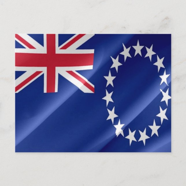 Cook Islands - Flag Waving - Postcard (Front)