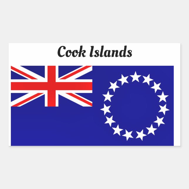 Cook Islands Rectangular Sticker (Front)