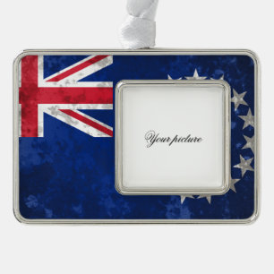 Cook Islands Silver Plated Framed Ornament