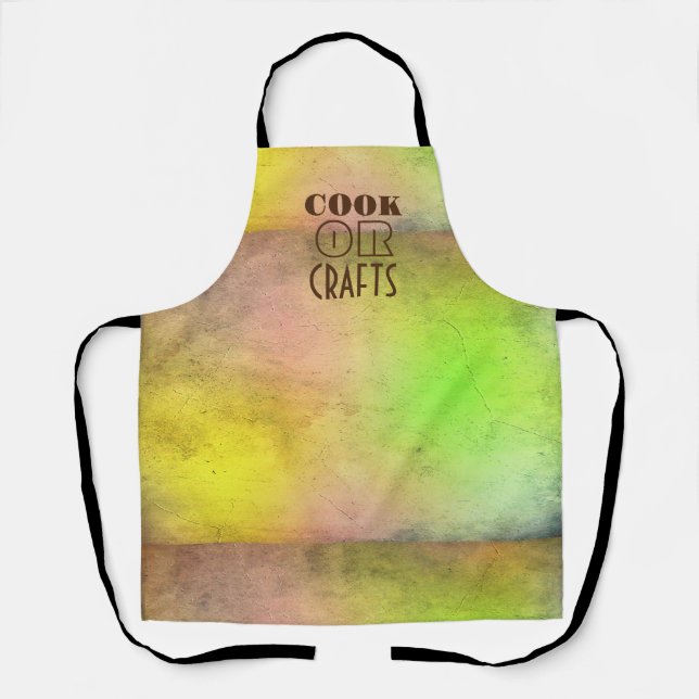 COOK OR CRAFTS Grilling Barbecue Chef Crafts  Apron (Front)