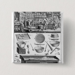 Cook, Pastrycook, Caterer 15 Cm Square Badge