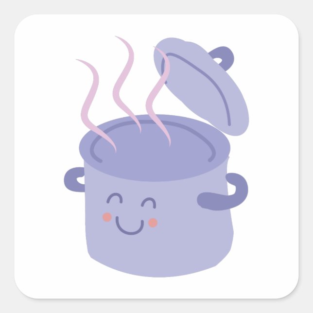 Cook Pot Square Sticker (Front)