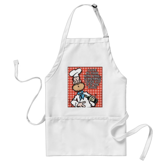 Cook With Wine Standard Apron (Front)