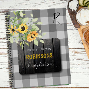 Cookbook farmhouse kitchen recipes organiser notebook