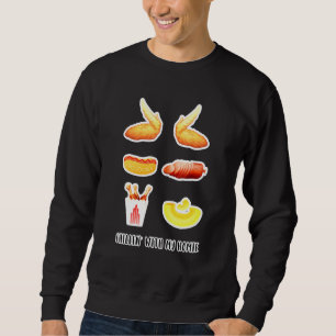 Cooked Chicken Wing Chicken Wing Hot Dog Bologna M Sweatshirt