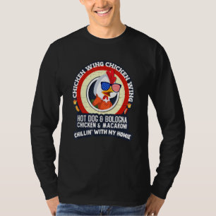 Cooked Chicken Wing Chicken Wing Hot Dog Bologna M T-Shirt
