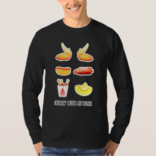 Cooked Chicken Wing Chicken Wing Hot Dog Bologna M T-Shirt