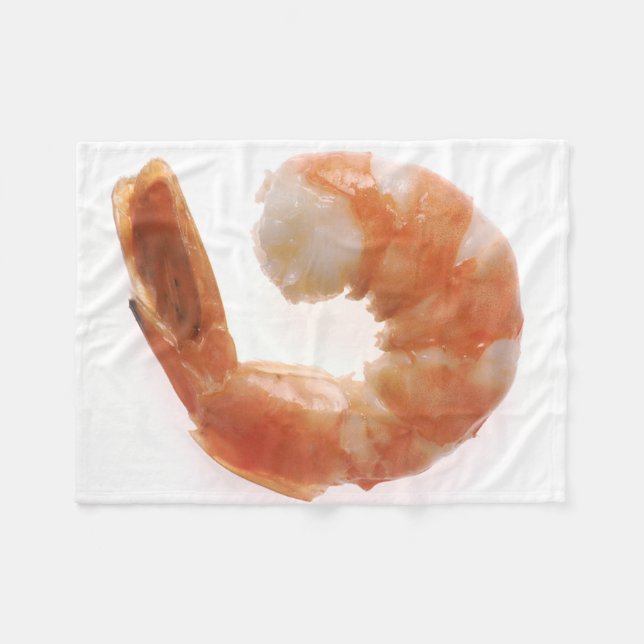 Cooked Shrimp Fleece Blanket (Front (Horizontal))