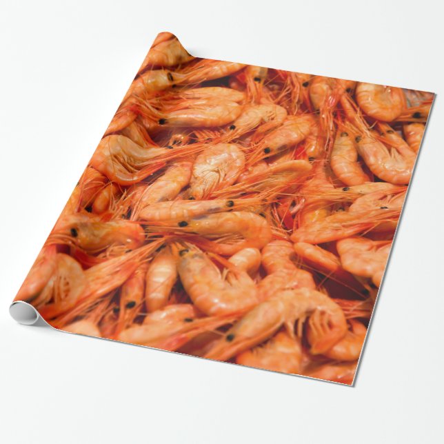 Cooked Shrimp Wrapping Paper (Unrolled)
