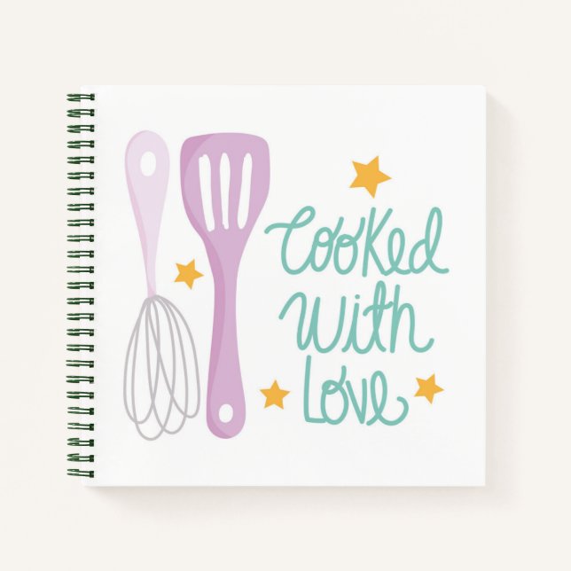Cooked with Love Recipe Notebooks (Front)