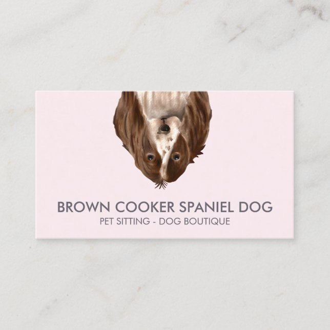Cooker Spaniel Dog Business Card (Front)