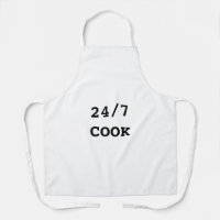COOKERY APRON 24/7 ART AND DESIGN