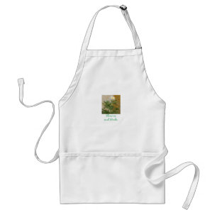 COOKERY APRON FOOD AND DRINK Flowers and Herbs