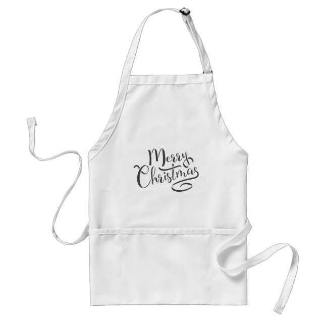COOKERY APRON MERRY CHRISTMAS FOOD AND DRINK  (Front)