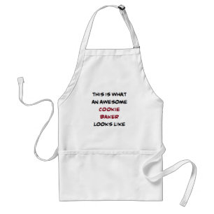 cookie baker, awesome standard apron