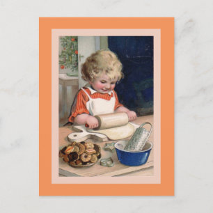 Cookie Baking at Christmas Card