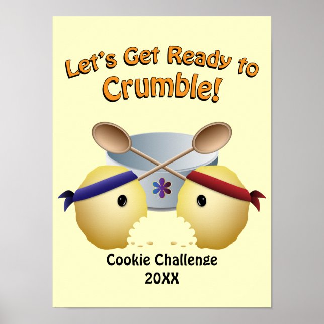 Cookie Baking Competition Poster (Front)