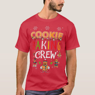 Cookie Baking Crew Christmas Gingerbread Matching T-Shirt