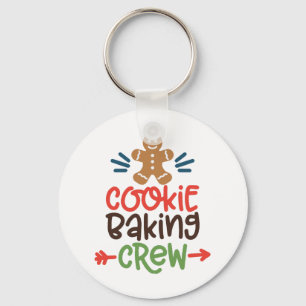 Cookie baking crew christmas key ring