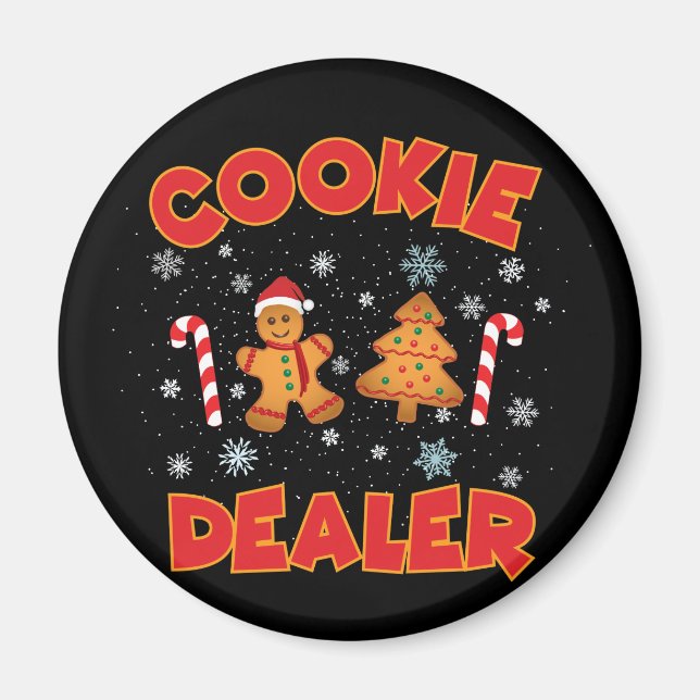 Cookie Baking Crew Christmas Magnet (Front)