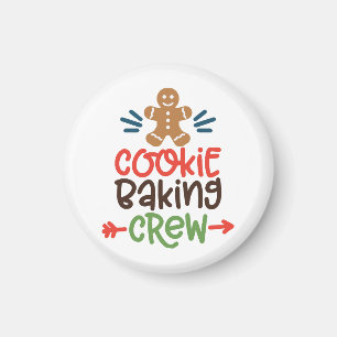 Cookie baking crew christmas magnet