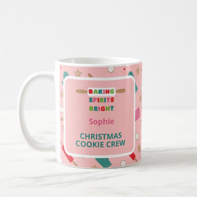 Cookie Baking Crew Christmas Mugs (Left)