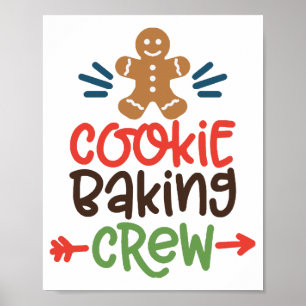 Cookie baking crew christmas poster