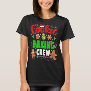 Cookie Baking Crew Christmas Santa Family Gingerbr T-Shirt