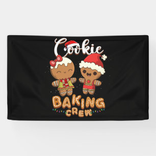 Cookie Baking Crew Christmas Santa Family Team Banner
