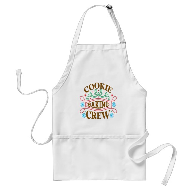 Cookie Baking Crew Christmas Standard Apron (Front)