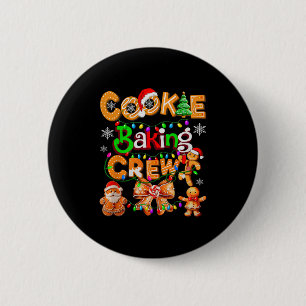 Cookie Baking Crew Cooking Coquette Bow Xmas Ginge 6 Cm Round Badge