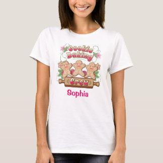 Cookie Baking Crew Cute Christmas Template T-Shirt