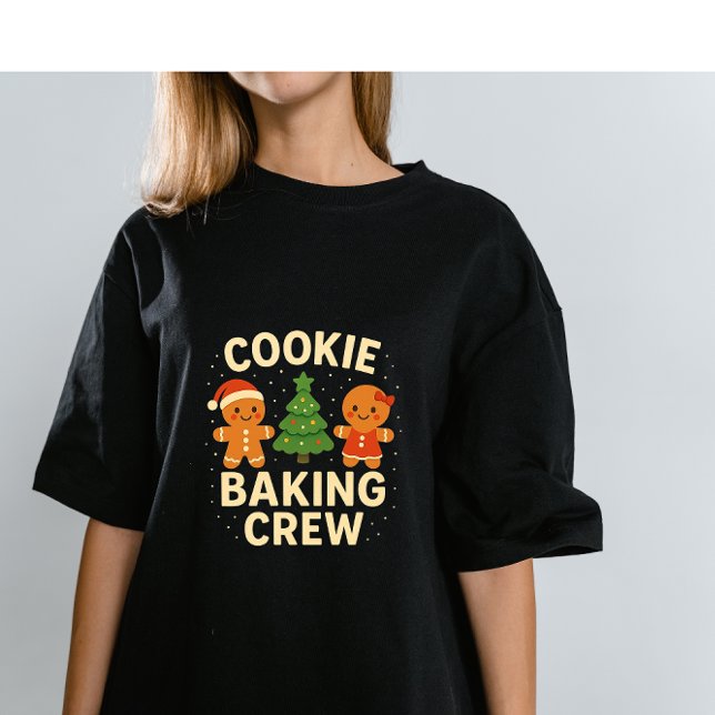 Cookie Baking Crew – Cute Gingerbread Christmas De T-Shirt (Creator Uploaded)
