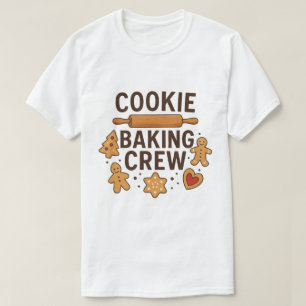 Cookie Baking Crew – Cute Gingerbread Holiday T-Shirt